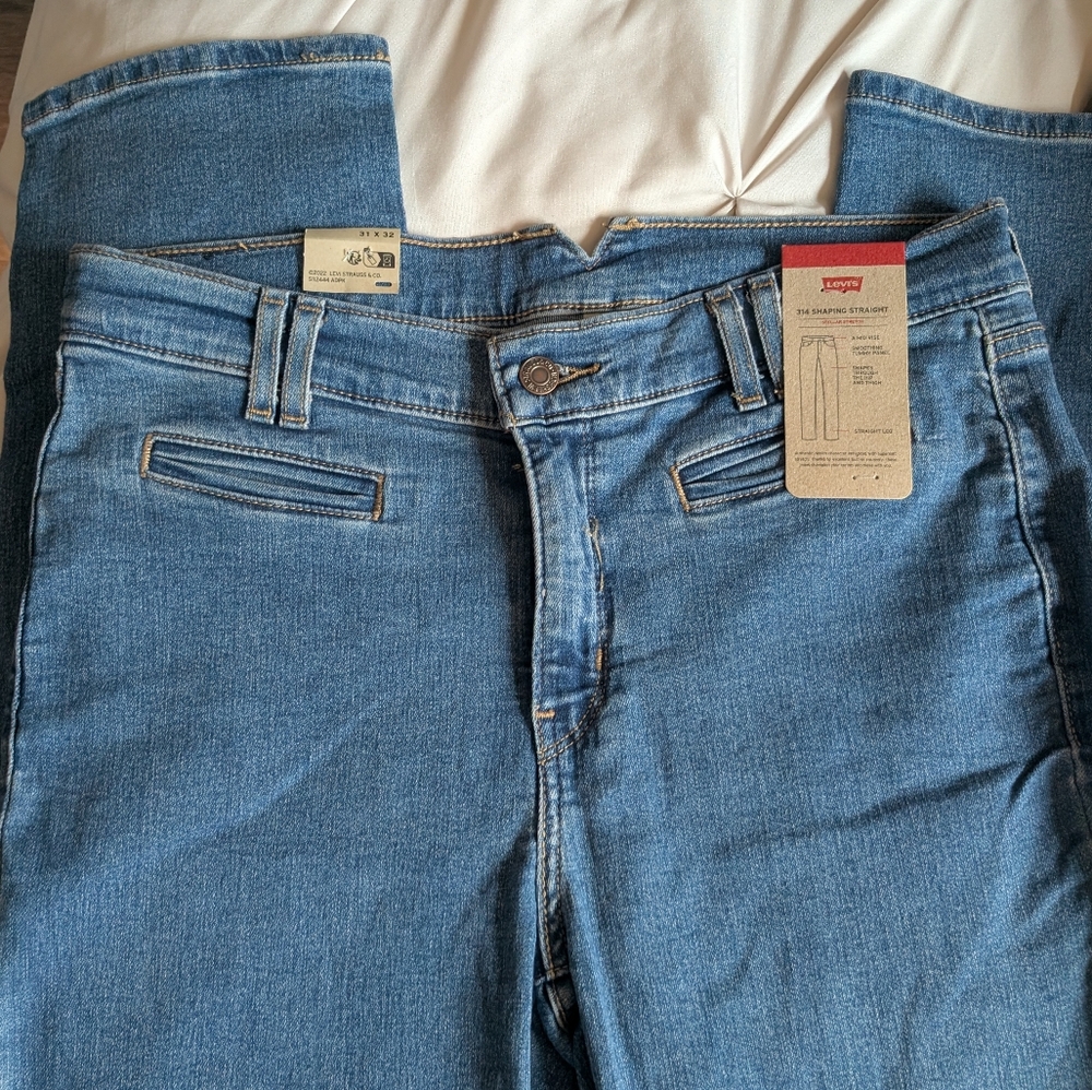 NWT Levi's Blue Denim Jeans Brand New